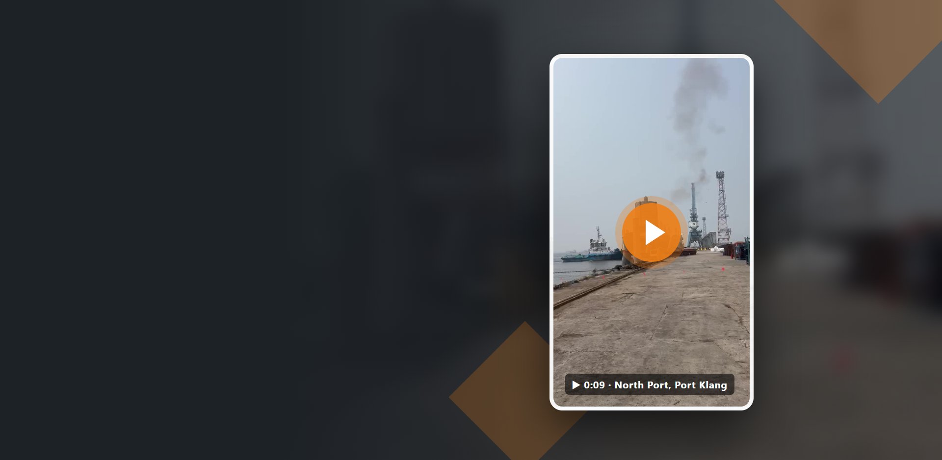 Statnamic load test at North Port, Port Klang